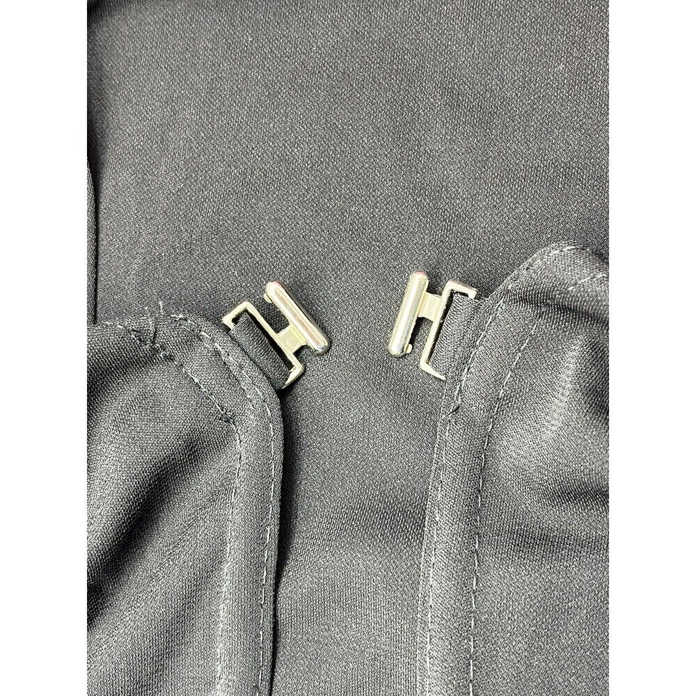 Vintage I.N. San Francisco Y2K Clasp Cardigan Grunge Goth Womens M Black*Flaw - Picture 9 of 10